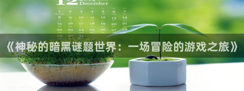 高德娱乐网页登录入口：《神秘的暗黑谜题世界：一场冒险的游戏之